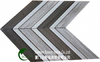  white brown  marble mosaic tile	