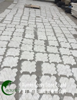  Rhomb Design White Mosaic For Wall Backsplash	