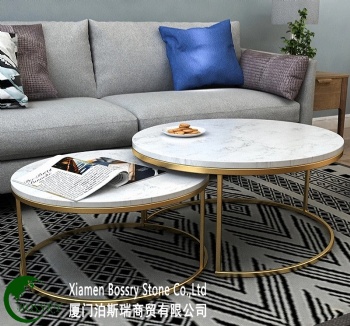  White Marble Guangxi White Round Table	