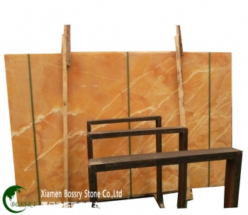  Wholesale Yellow Orange Onyx Slab	