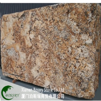  Golden Chocolate Yellow Granite Slabs	