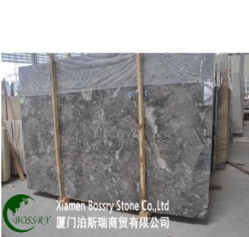  Cappuccino-Grey-Romantic-Ash-Grey-Marble-Stone-Slab	