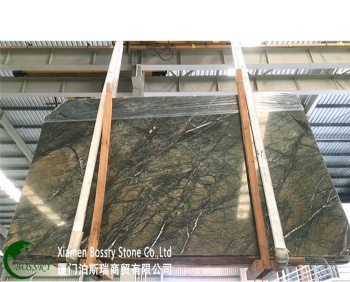  Indian Green Marble Slab Island Counterop	