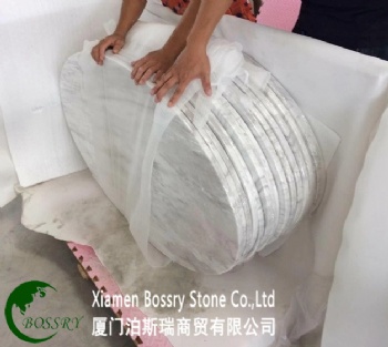  Ariston White Marble Round Tops	