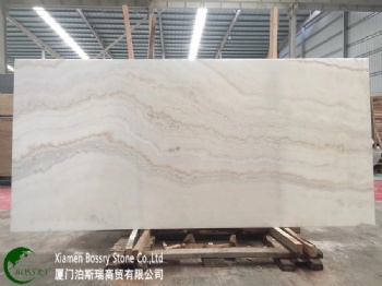 Onyx Marble White Straight Vein Onyx tile and Slab