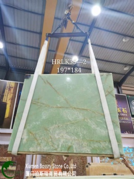  Polished Onyx Stone Slab Green Onyx Floor Marble Tiles	