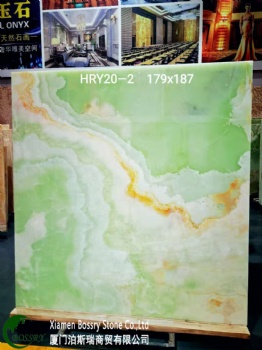 Polished Onyx Stone Slab Green Onyx Floor Marble Tiles