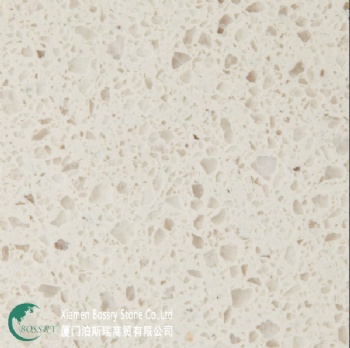 China Artificial Stone Crystal Beige Quartz Slab