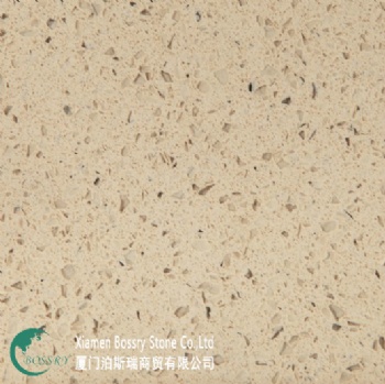 China Sparkle Beige with Mirror Quartz