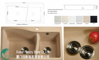 Quartz Vanity top and Sinks