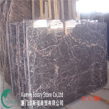 China Natural Gray Marble with Red Vein Slab