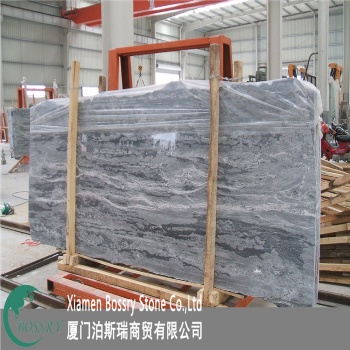 China Wall Stone Tundra Marble Dark Grey Tile