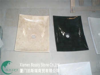  Beige Marble Square Sink BST-F001	