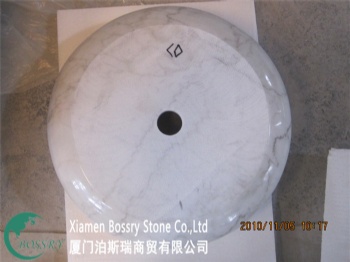  White Round Marble Sink BST-R001	