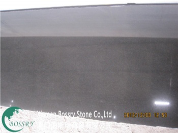  Pure Black Hebei Black Granite Half Slabs	