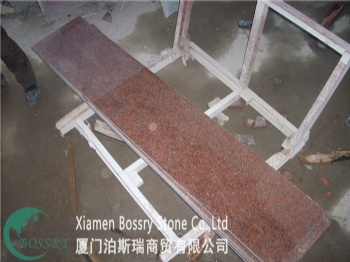  Bruno Red Granite Tianshan Red Countertop	