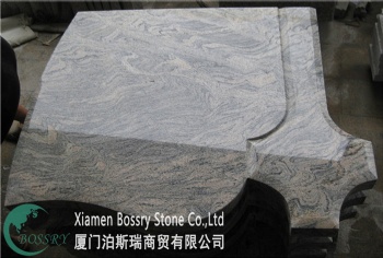 China Juparana Granite Tombstone