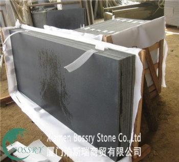  Flamed/Honed/Polished Hainan Black Basalt Slabs	