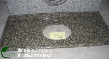  China Brown Leopard Skin Granite Kitchen Countertops	