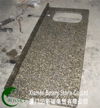  China Brown Leopard Skin Granite Kitchen Countertops	