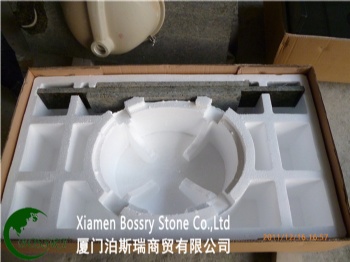  China Pure Black Granite Countertop with Sink	