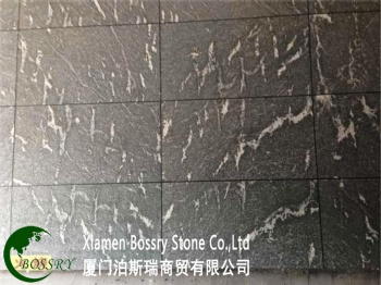Ebony Crystal Black Antique Surface Granite