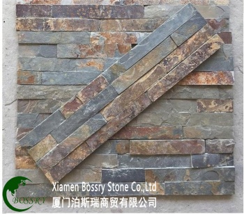 Rust Yellow Slate Culture Stone Wall Panel