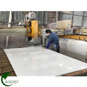  Pure White Nano Crystal Glass Slab	