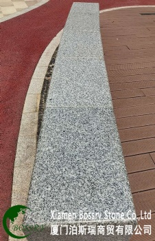  Garden Gray Granite Stone Long Bench	