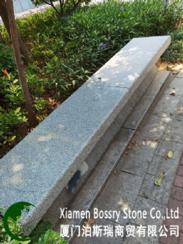 Gray Granite Garden Bench