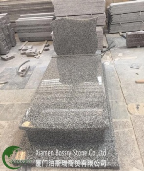 Dark Gray Granite G653 Tombstone Gravestone Monument