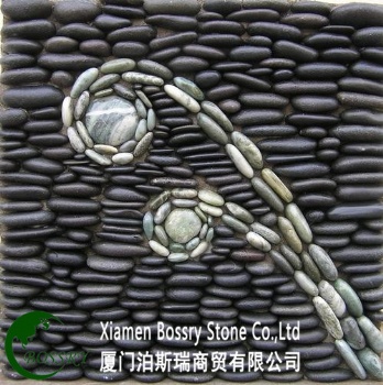 China Stone Supplier Black Pebble Stone