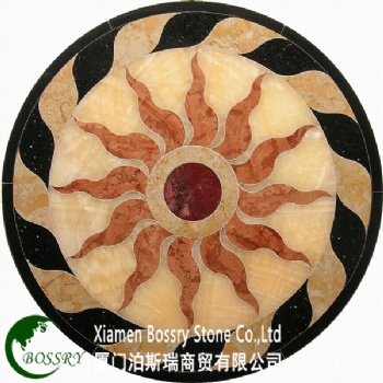 Water-jet medallion for hotel lobby