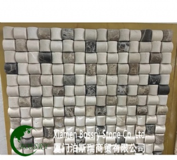 Honed  Marble Brick Design Mosaic Tile