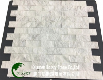  Volakas White Natural Split Culture Stone Panel Tile	
