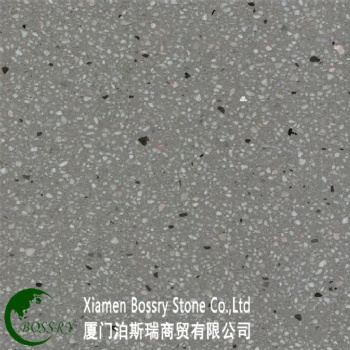 Large slab Terrazzo black Modern Tile