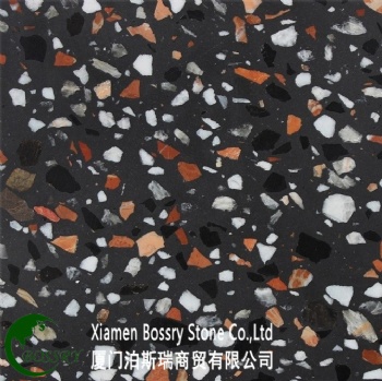 Red Grain Terrazzo Matte Slab Tile