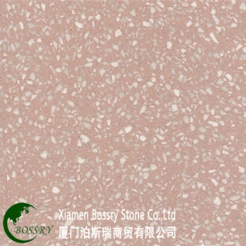 Pink Terrazzo for Countertops and Floor