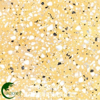 Yellow Terrazzo Tile Benchtop Slab
