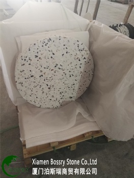 Colorful Terrazzo Round Bar Tops