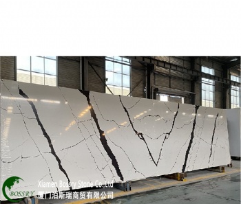 Calacatta Quartz Countertop Panda White	