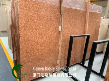  Red Waterjet Floor Pattern Polished Rosso Verona Marble	