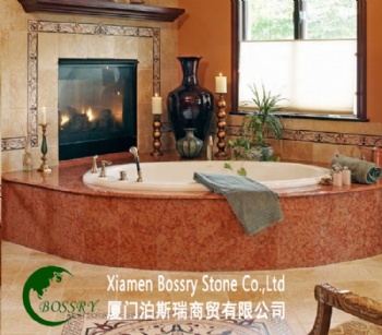  Italy Polished Rosso Verona Marble For Floor Tile	