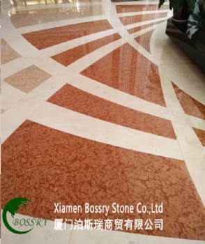  Red Color Rosso Verona Marble Slab	