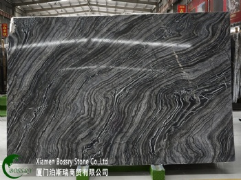 China Ancient Wood Black Marble