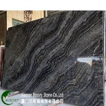 Black Zebra Wood Marble Slab