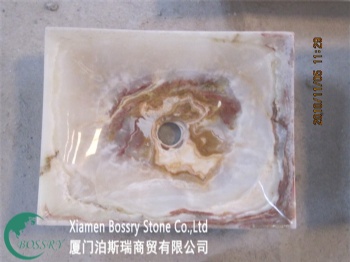  White Onyx Square Sink BST-F004	