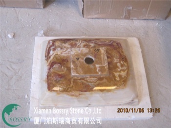  White Onyx Square Sink BST-F004	