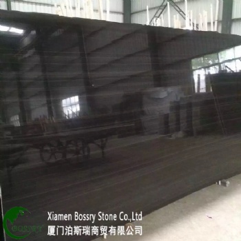 Black Wood Grainy Marble