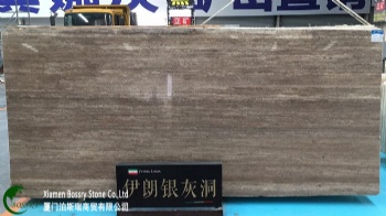Iran Silver Wood Grain Travertine
